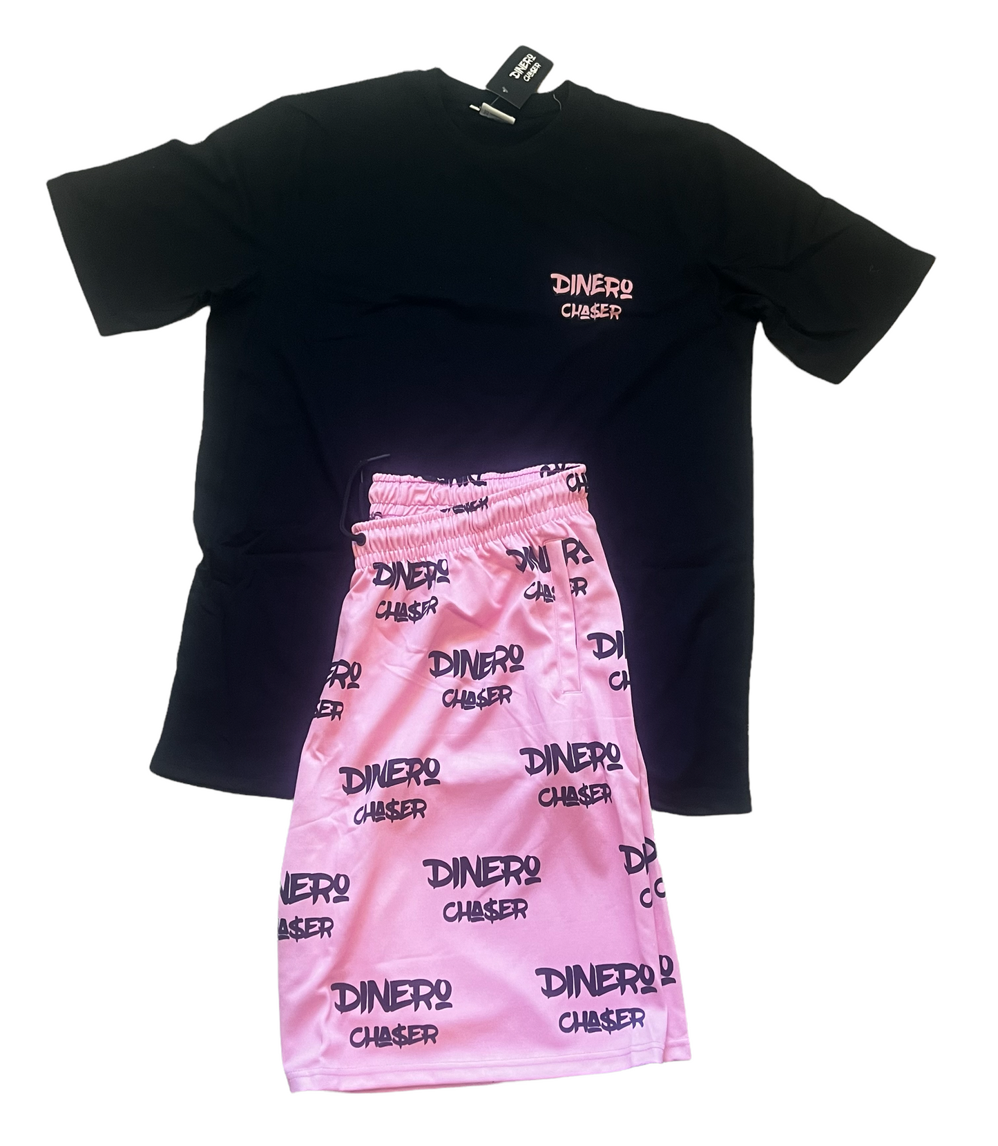 Pink Zombie Dinero Short Set