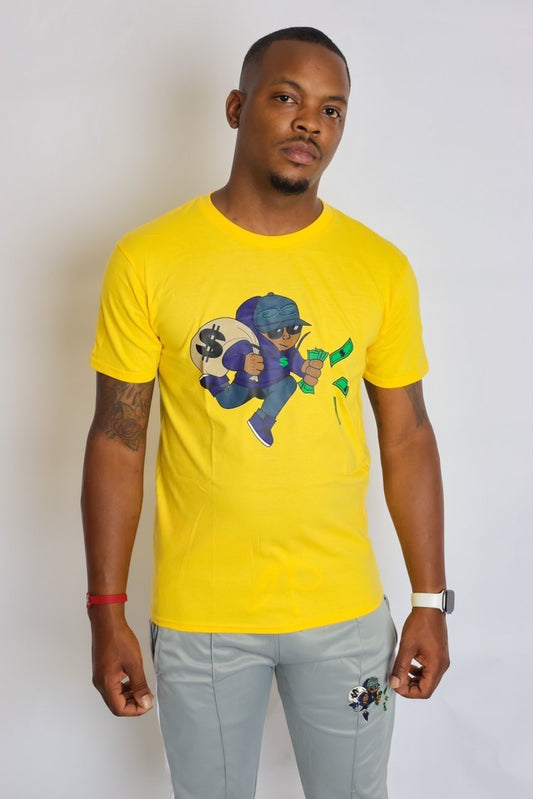 Yellow Dinero Chaser T-SHIRTS