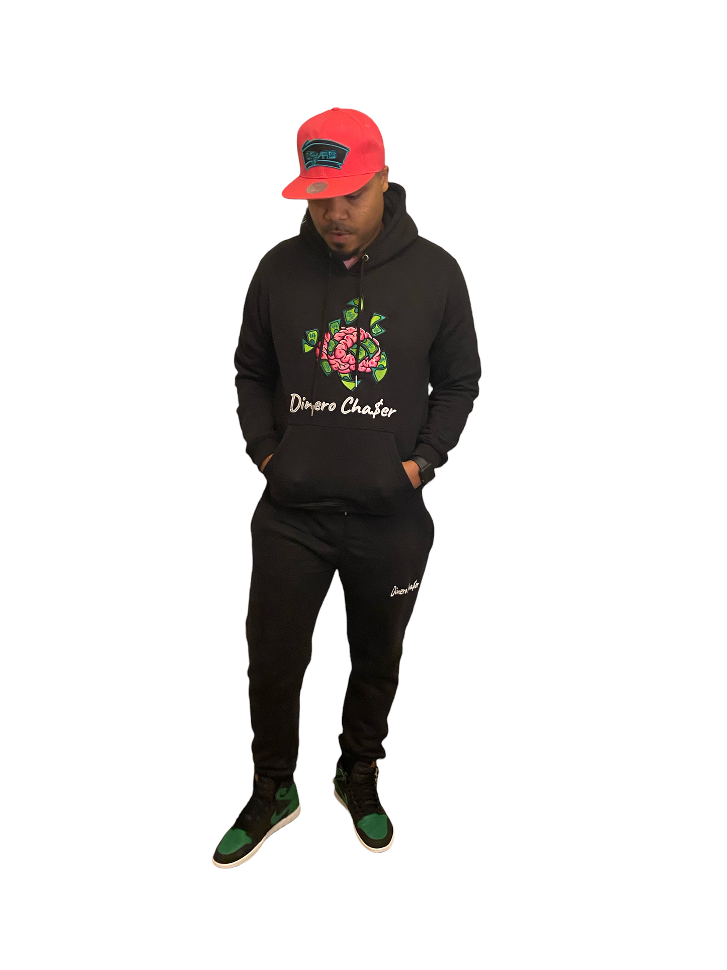 Black Dinero Money On My Mind Hoodie Set