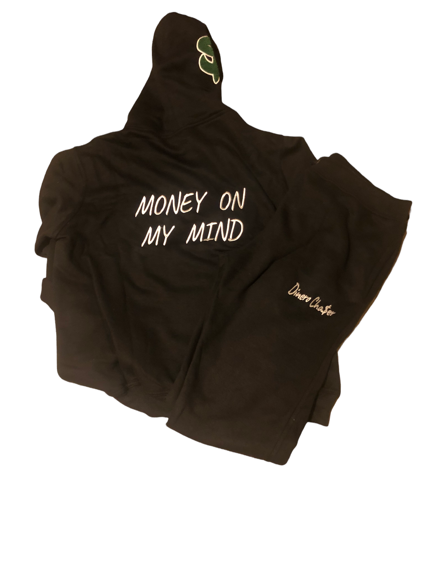 Black Dinero Money On My Mind Hoodie Set